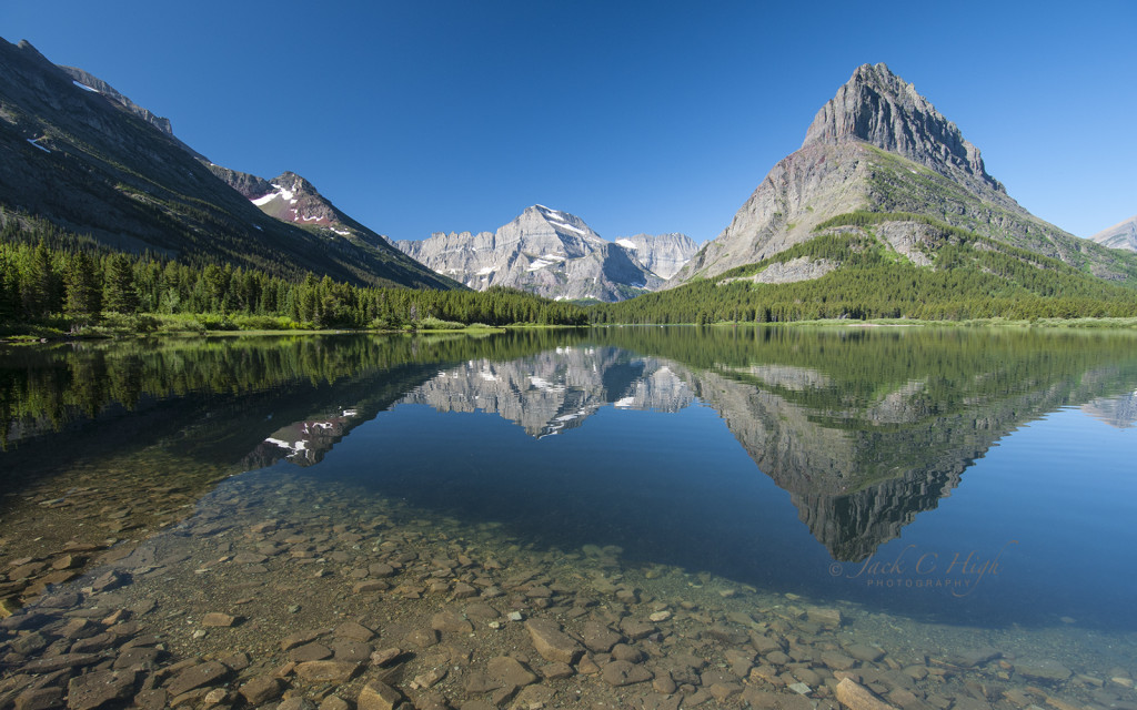 Mountain Reflections in Swiftcurrent Lake